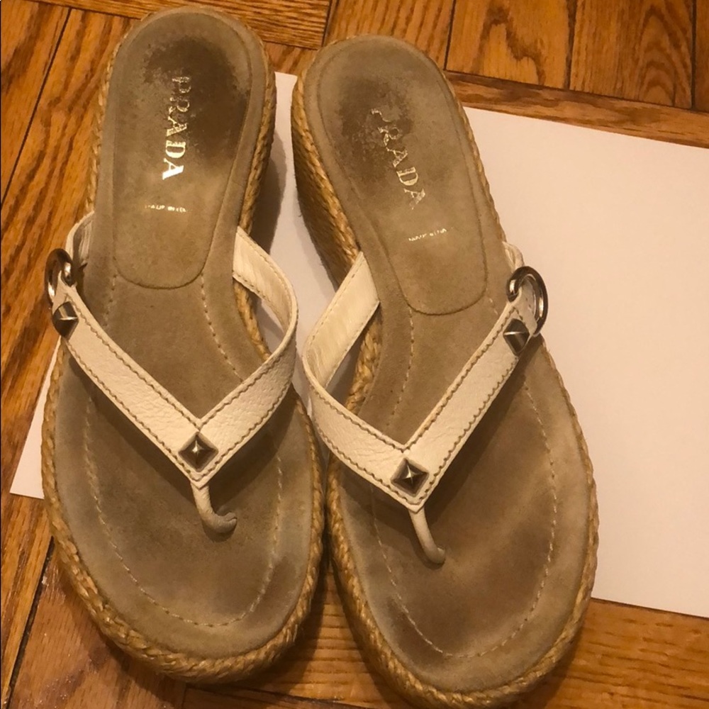 Prada wedges